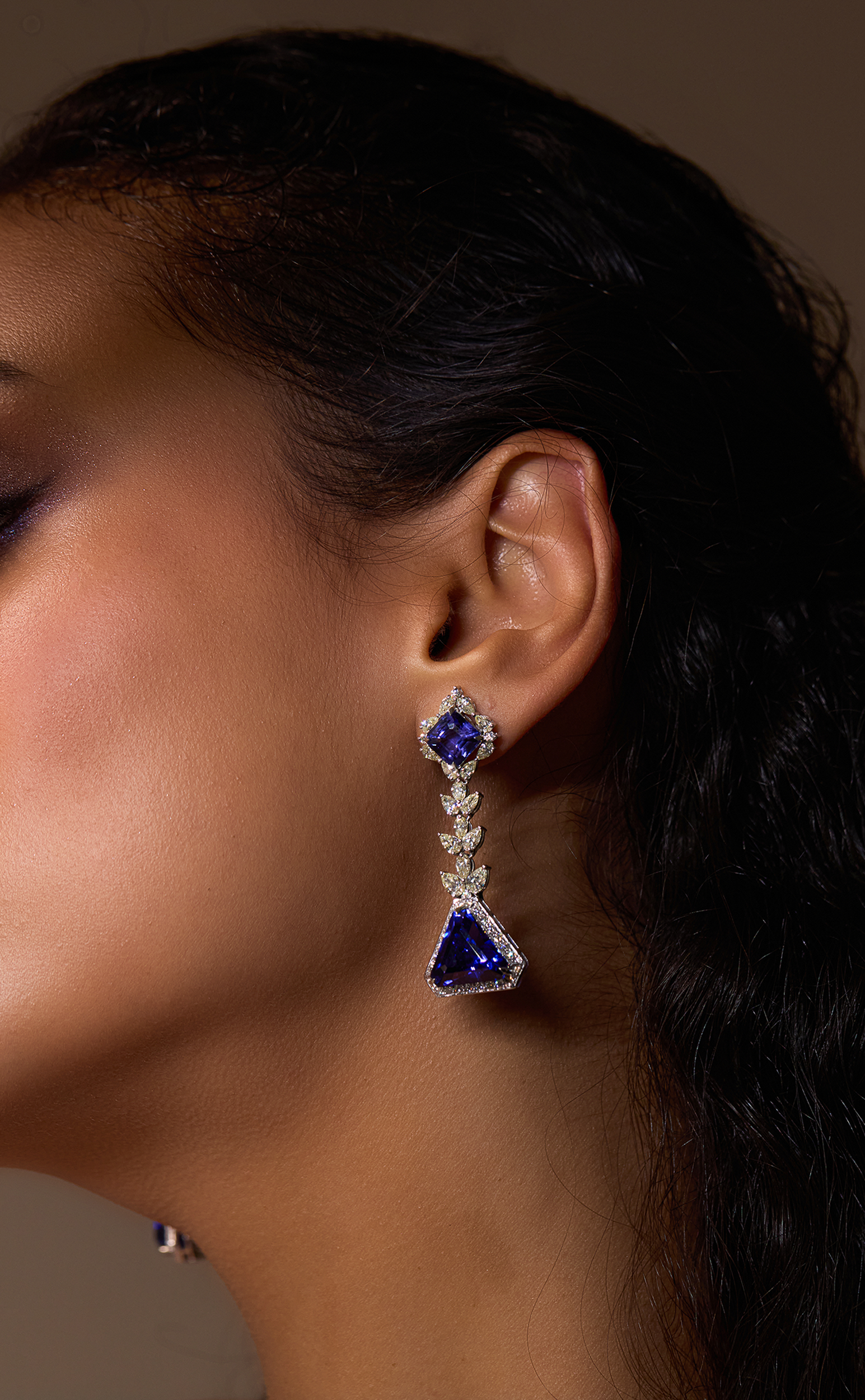 Tanzanite Danglers Earrings