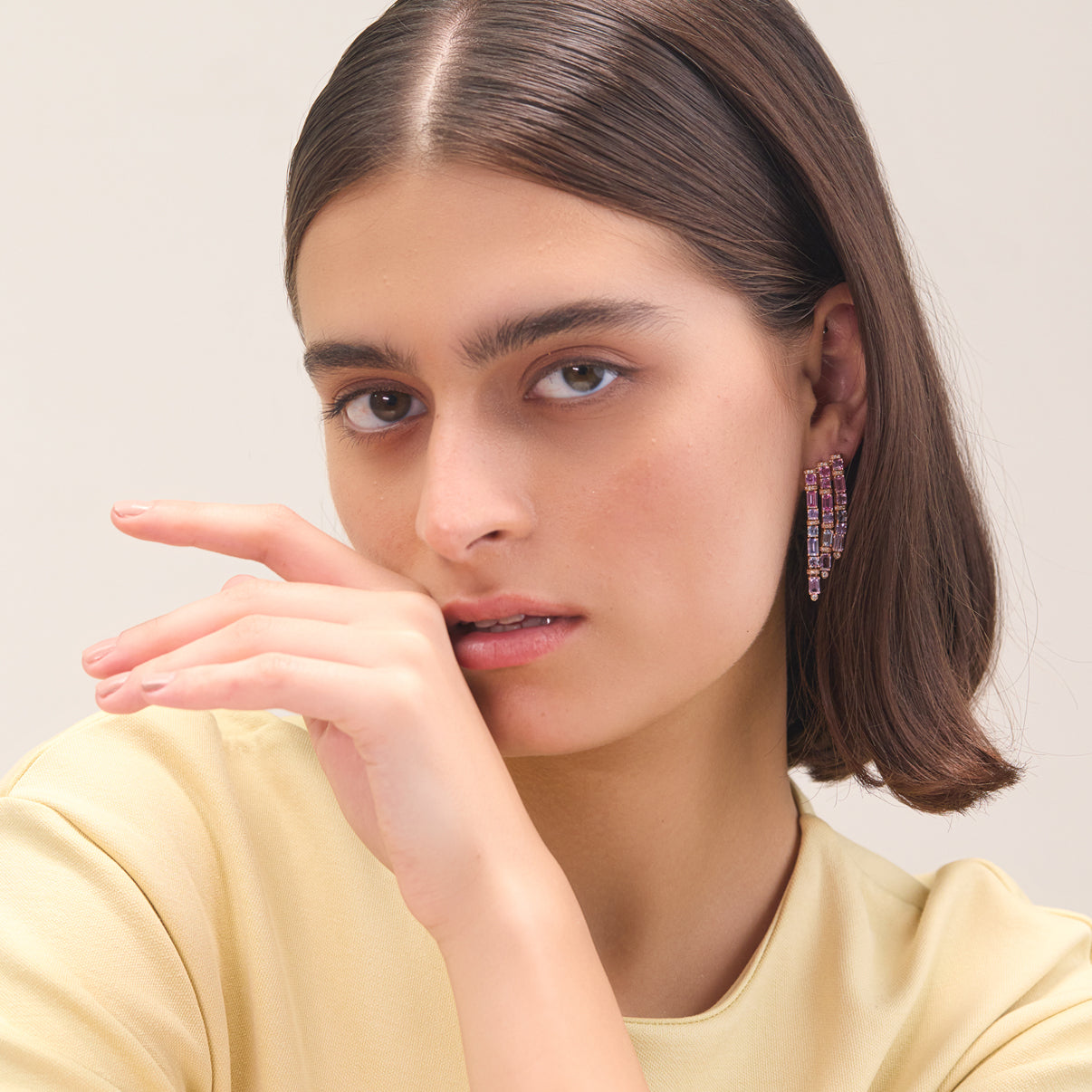 Pastel Rainbow Sapphires Earrings