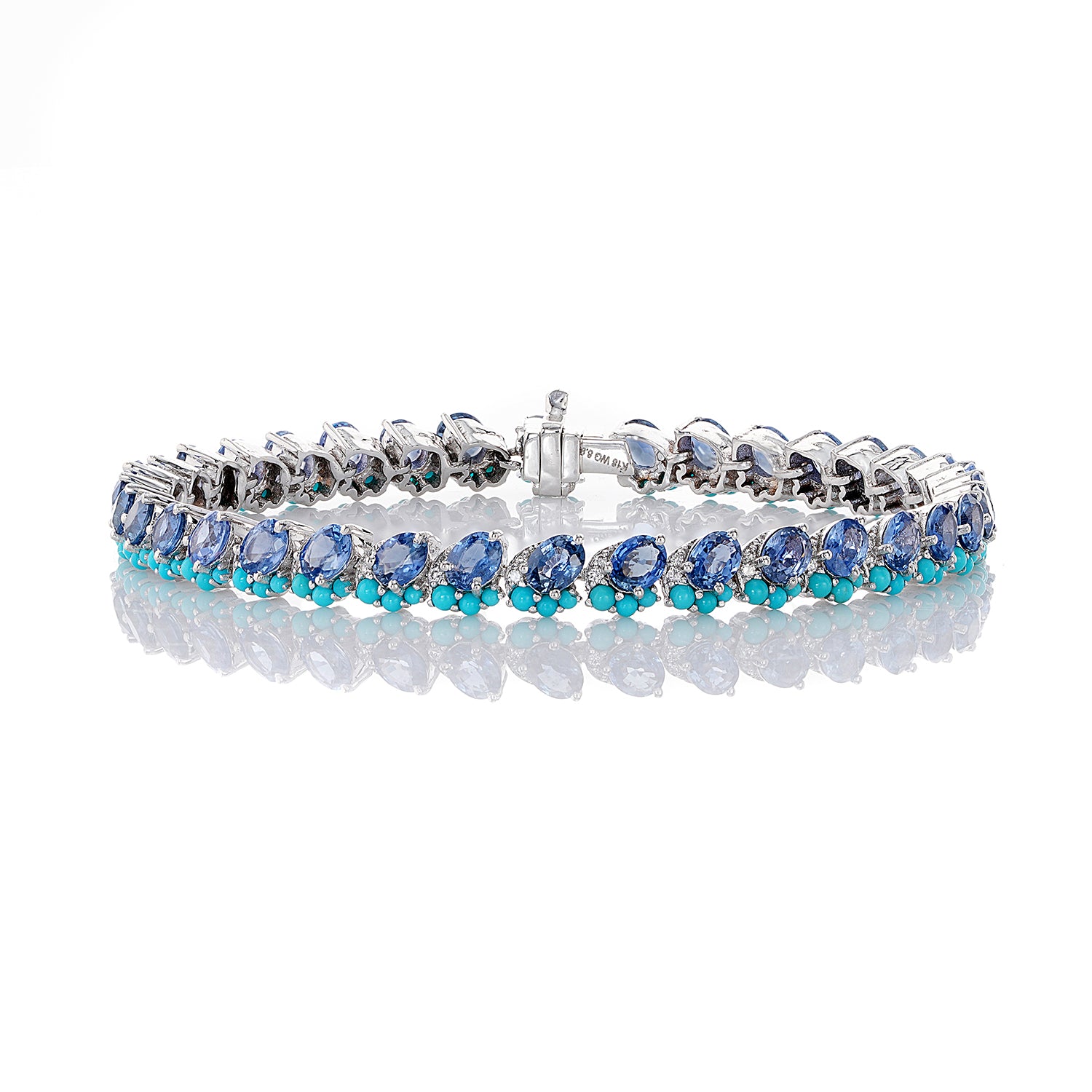 Tanzanite Turquoise Tennis Bracelet