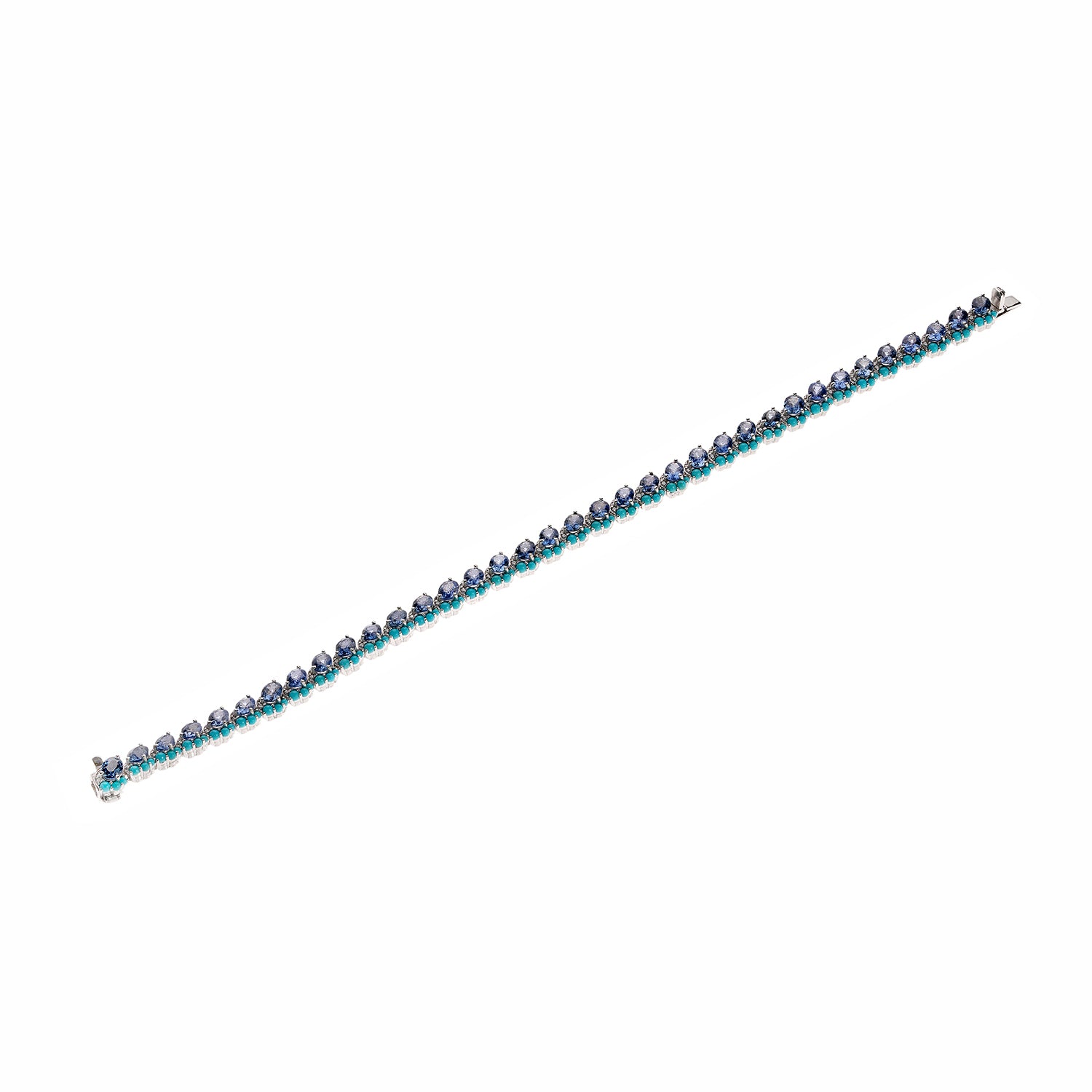 Tanzanite Turquoise Tennis Bracelet