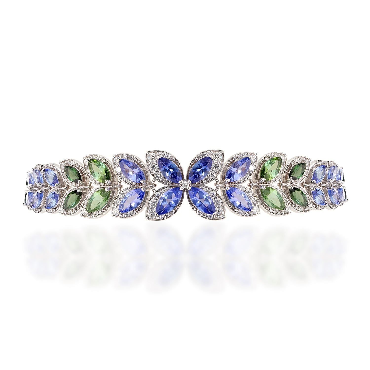 Tourmaline, Tanzanite Flexi Bracelet