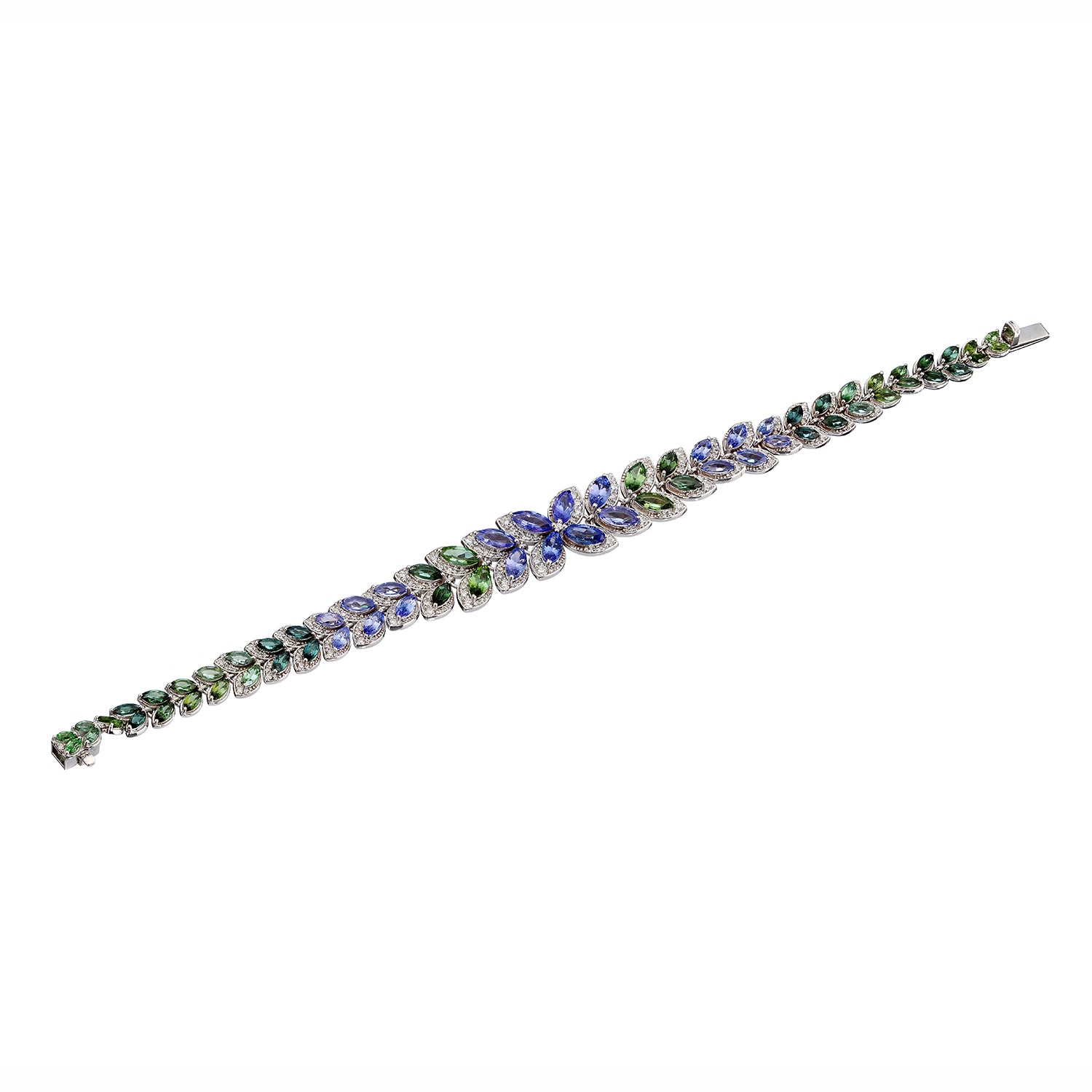 Tourmaline, Tanzanite Flexi Bracelet