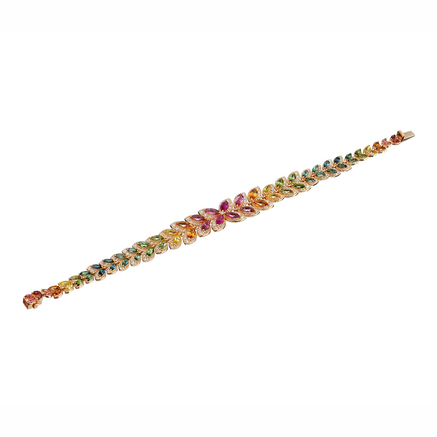 Rainbow Tourmaline Flexi Bracelet