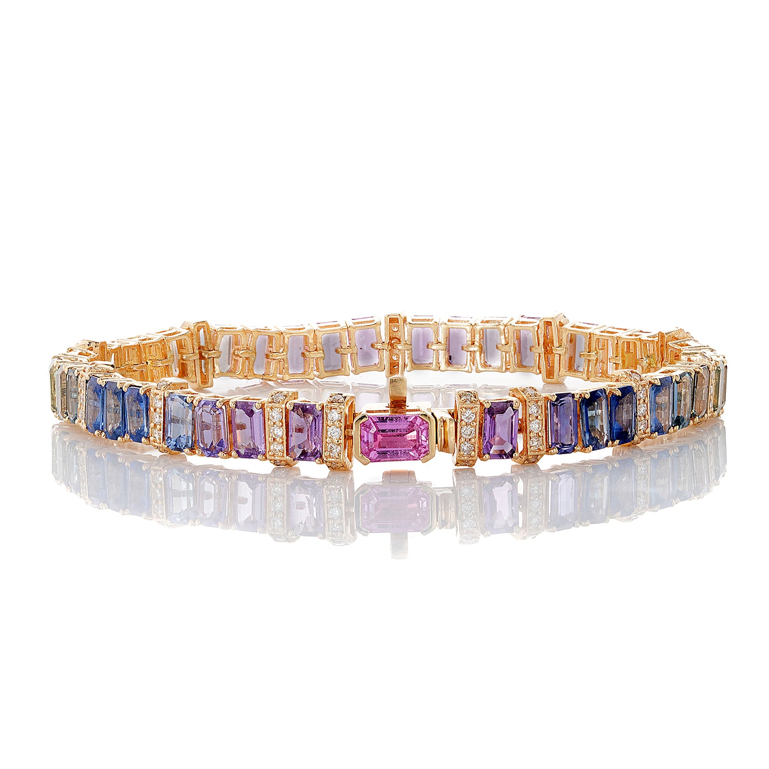 Rainbow Sapphires Bracelet