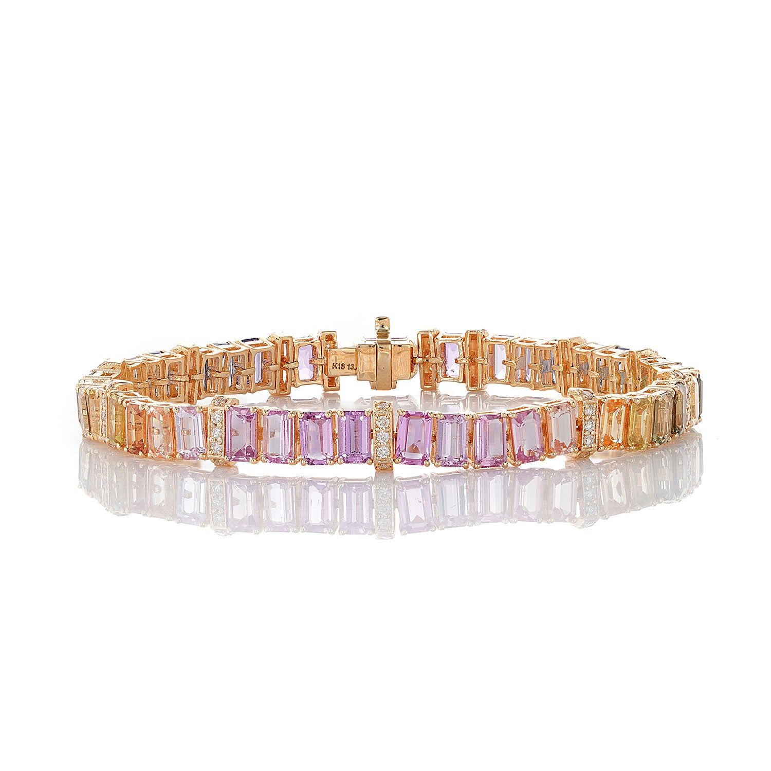 Rainbow Sapphires Bracelet