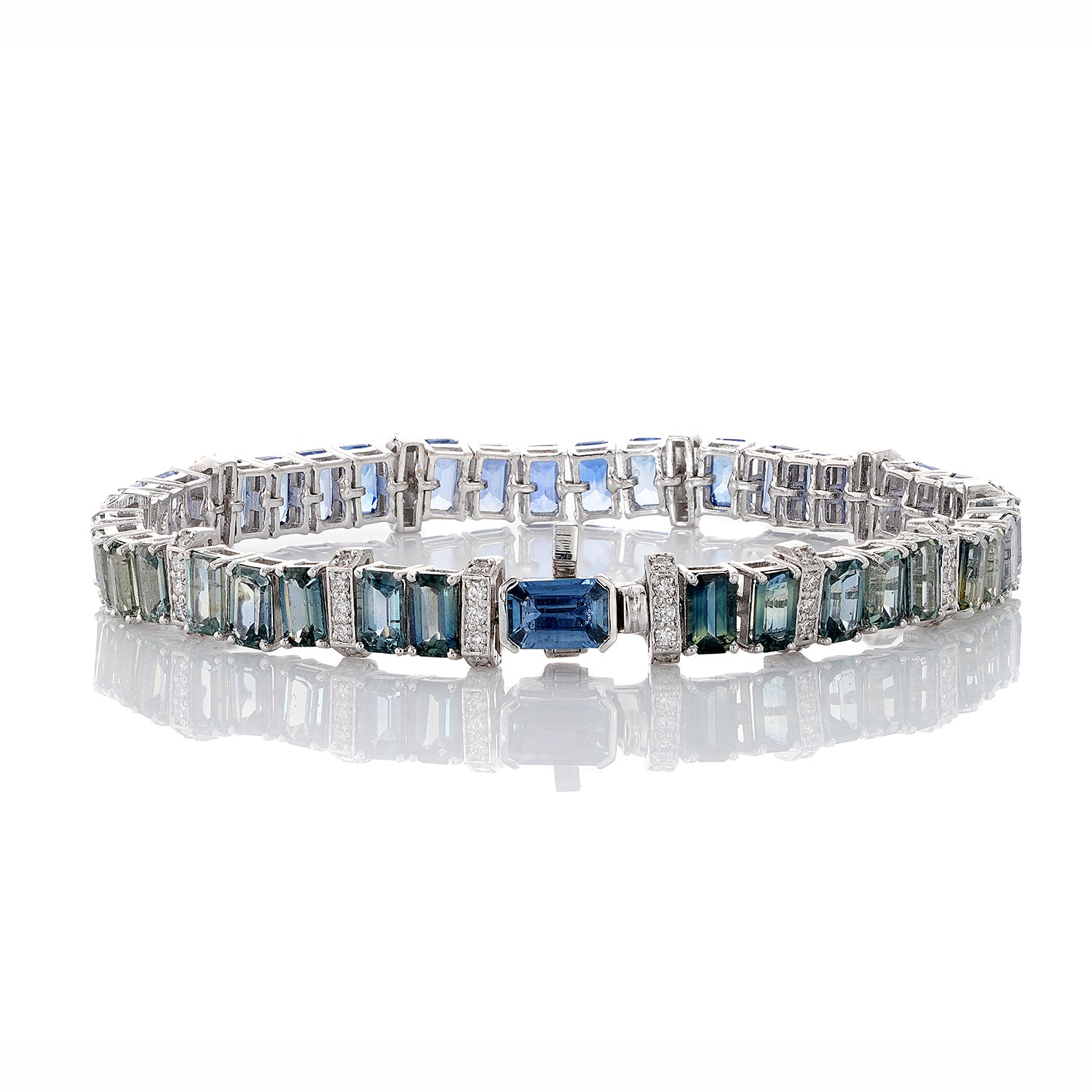 Blue Green Ombre Bracelet