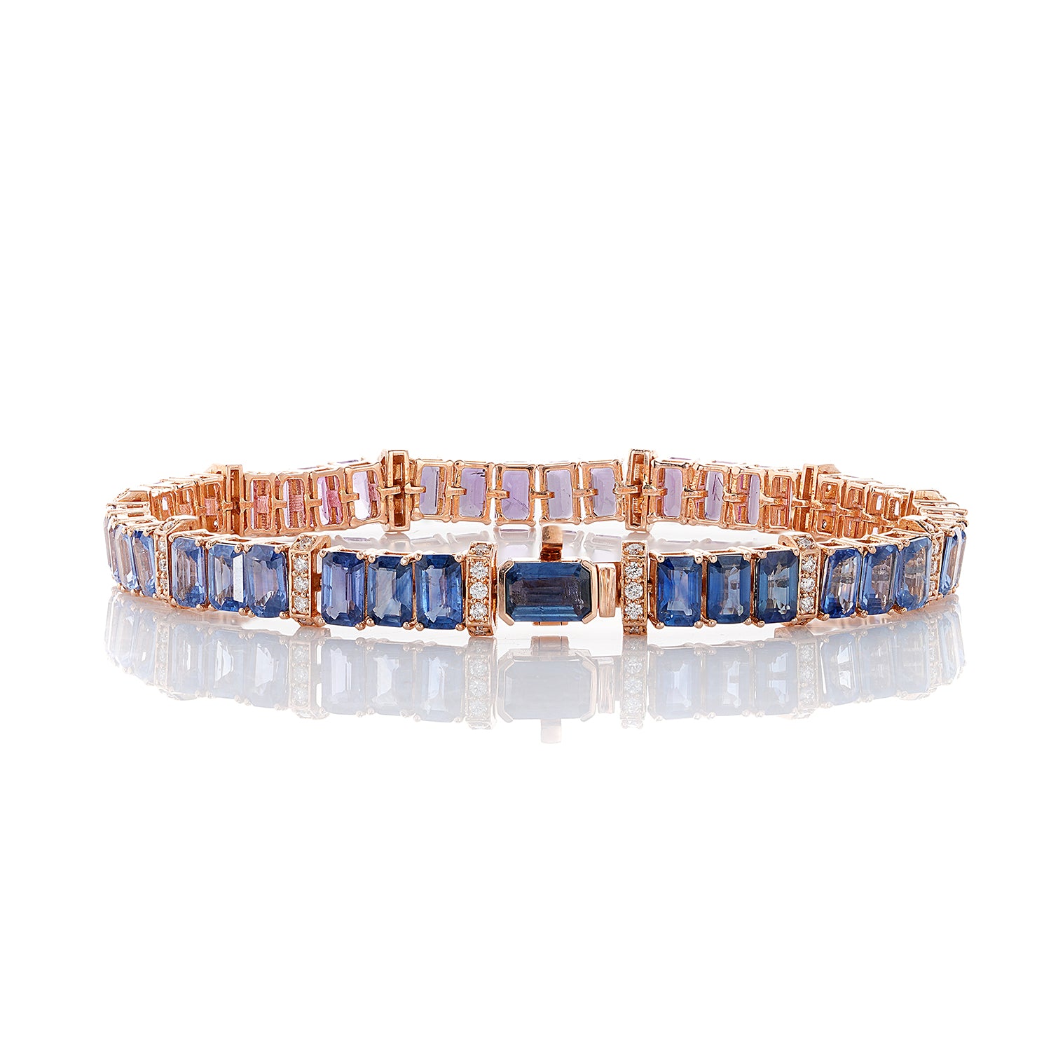 Blue Purple Ombre Bracelet