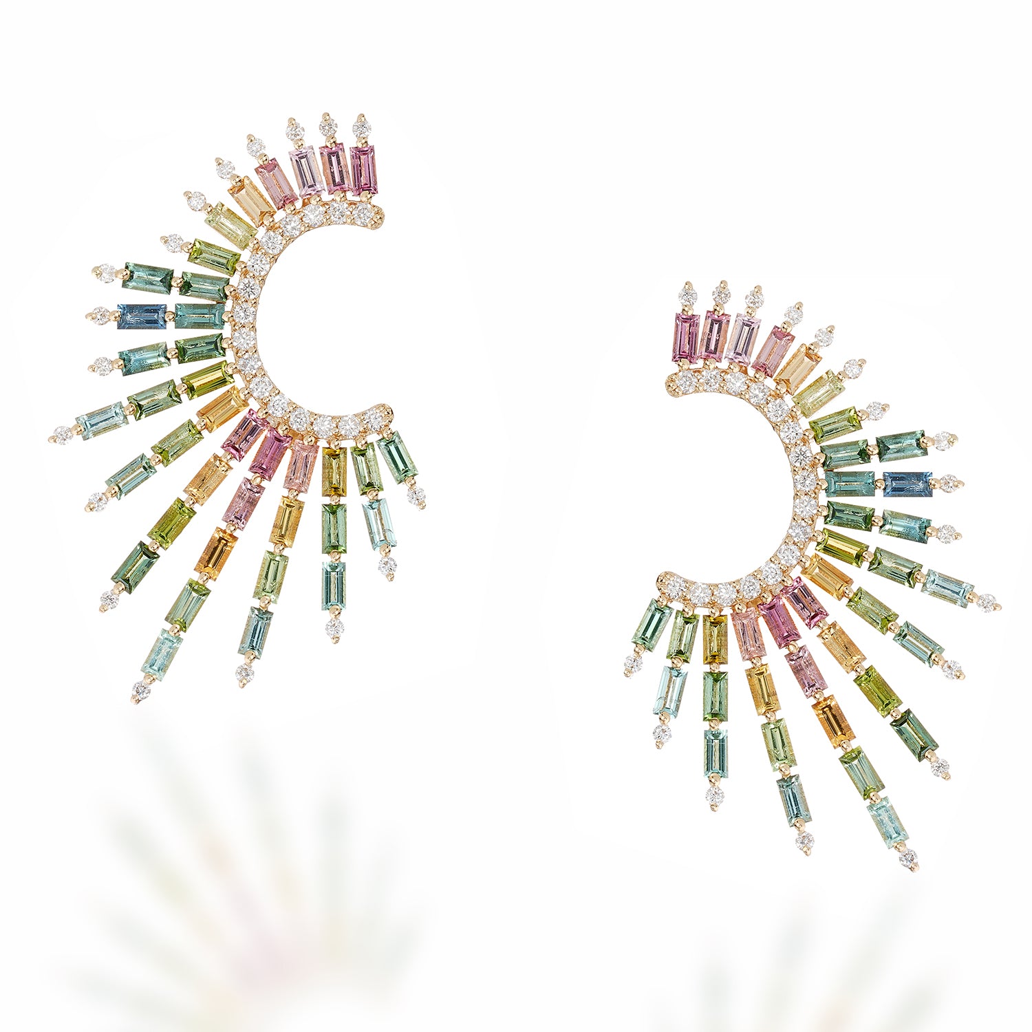 Rainbow Sapphire  Earrings