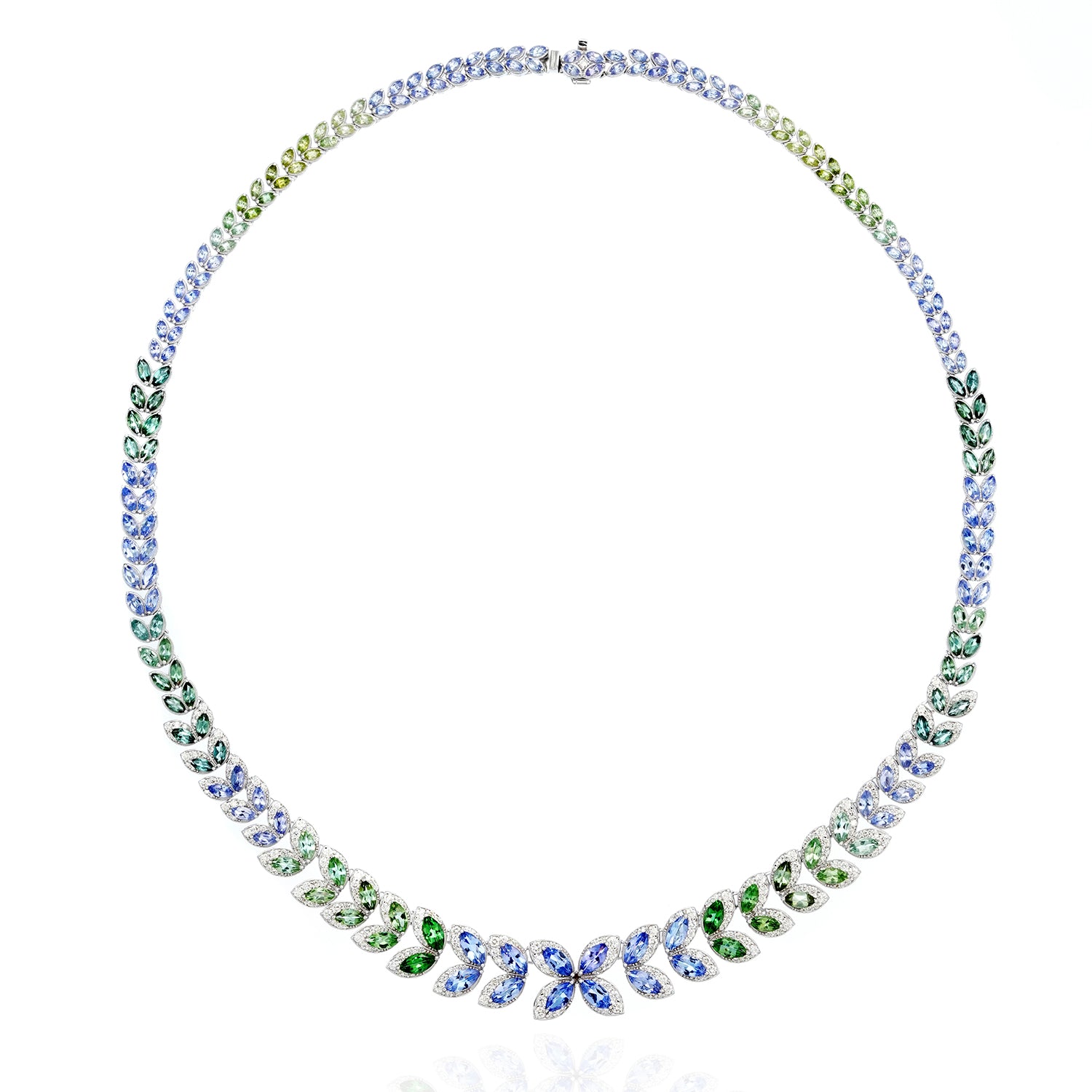 Tourmaline, Tanzanite Statement Necklace