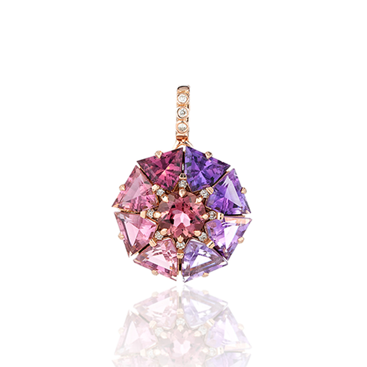 Magenta Ombre Bauble Pendant