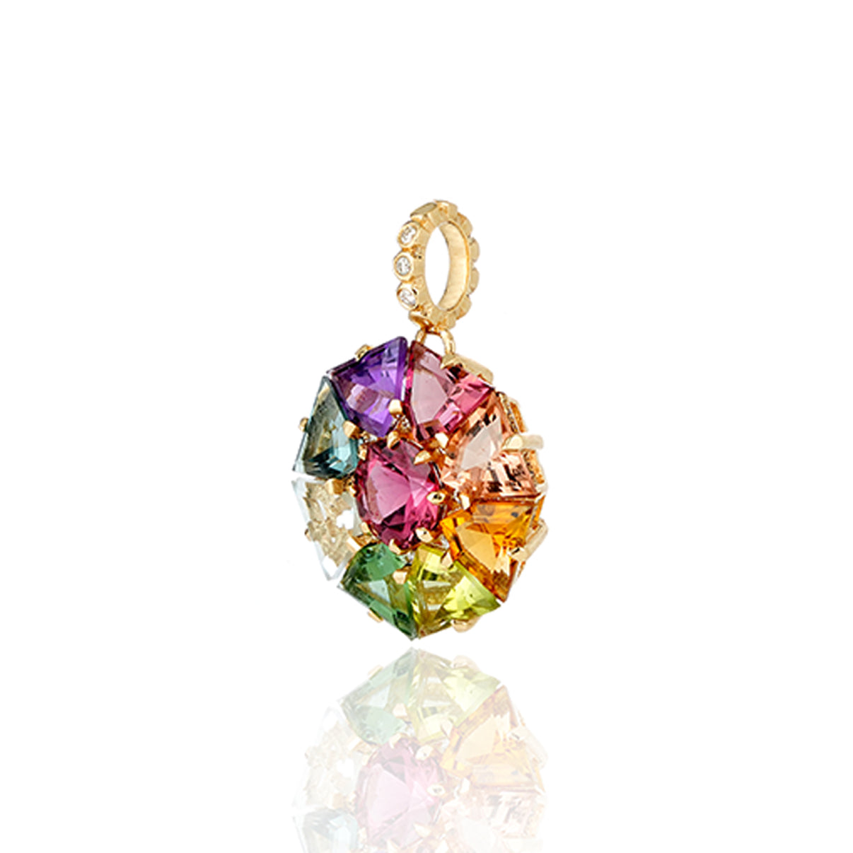 Rainbow Stone Bauble Pendant