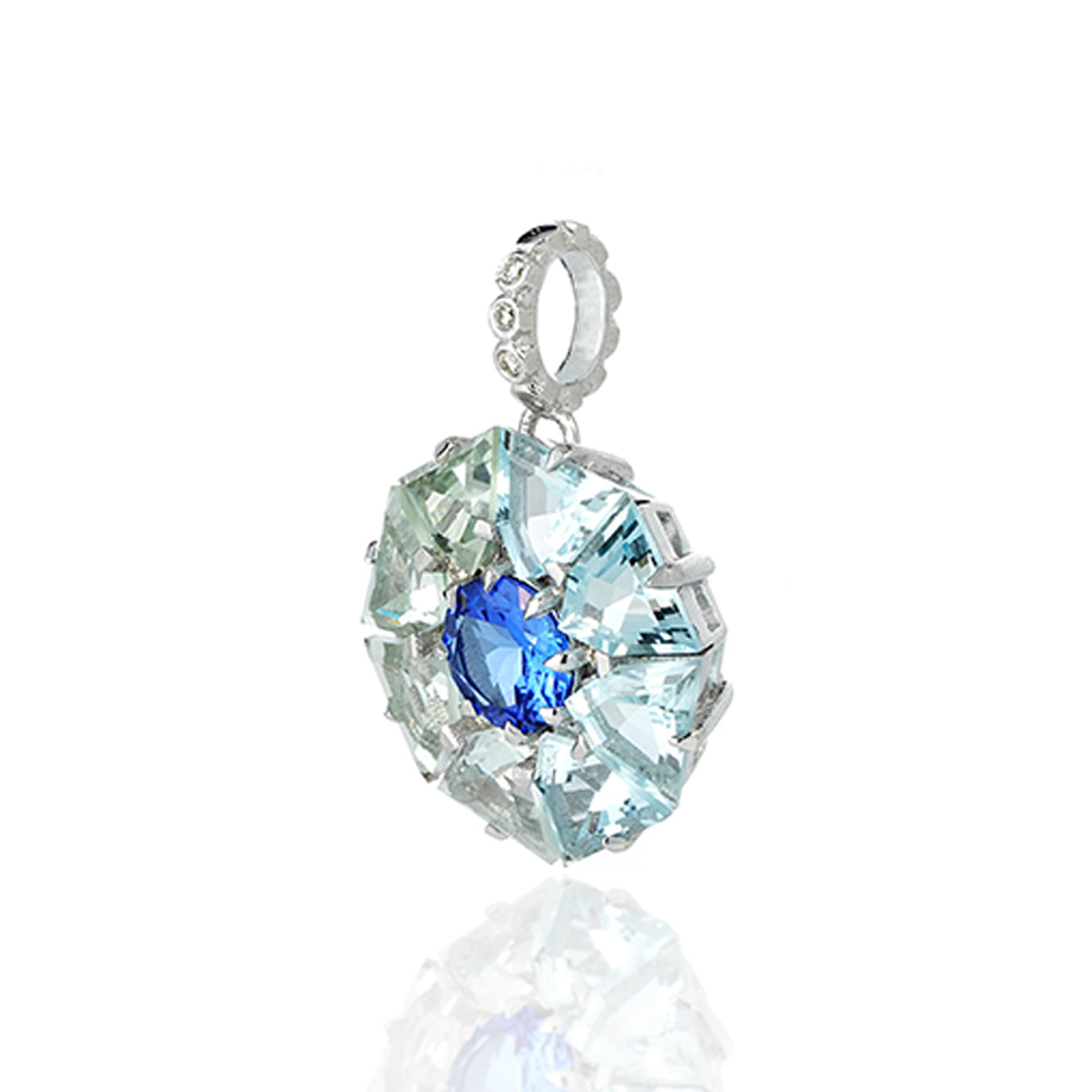 Blue Green Ombre Bauble Pendant