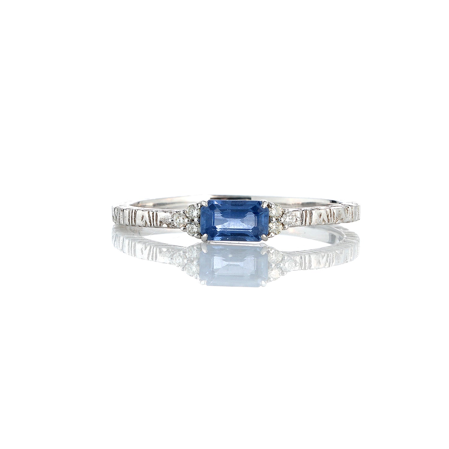 Tanzanite Textured Ring