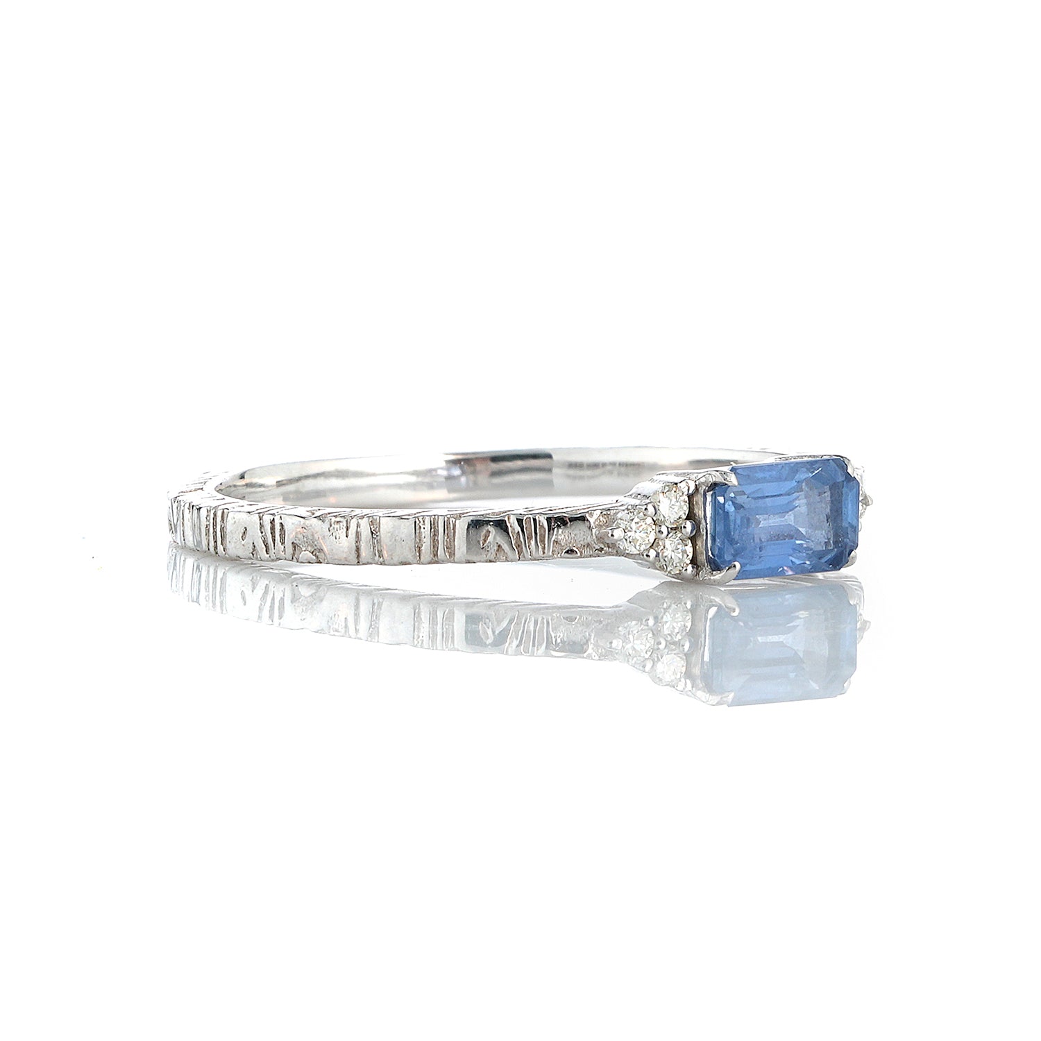 Tanzanite Textured Ring
