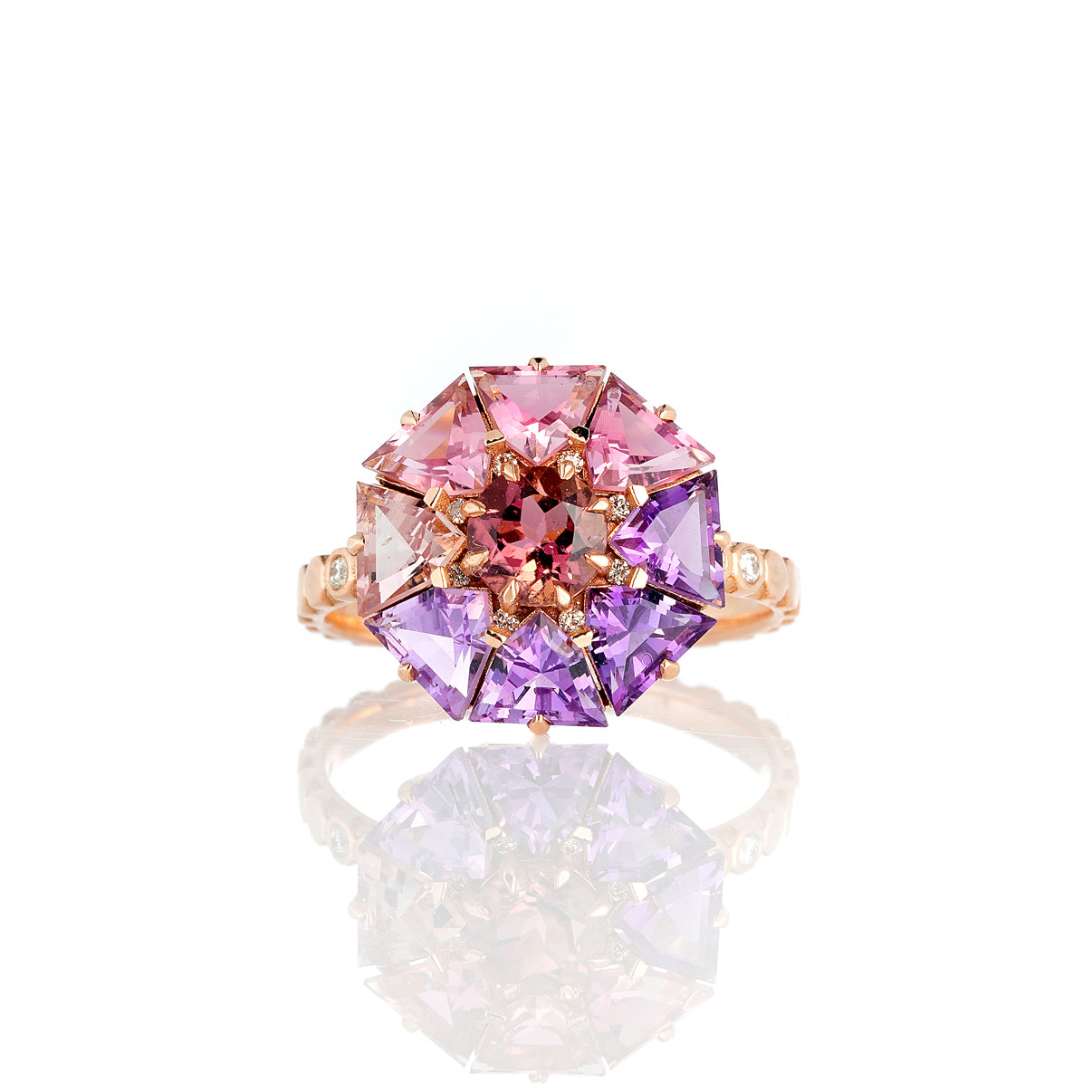 Magenta Ombre Bauble Ring